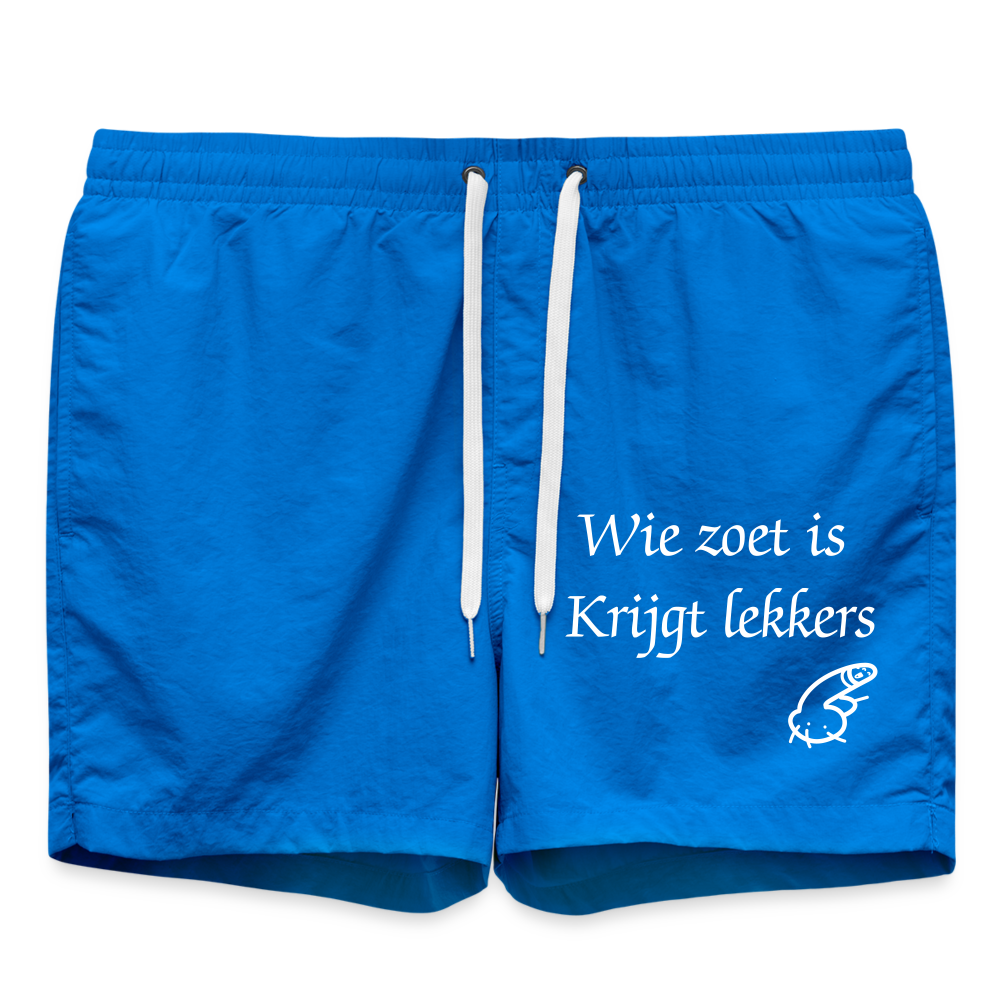 Wie zoet is krijgt lekkers Zwembroek - cobalt blue