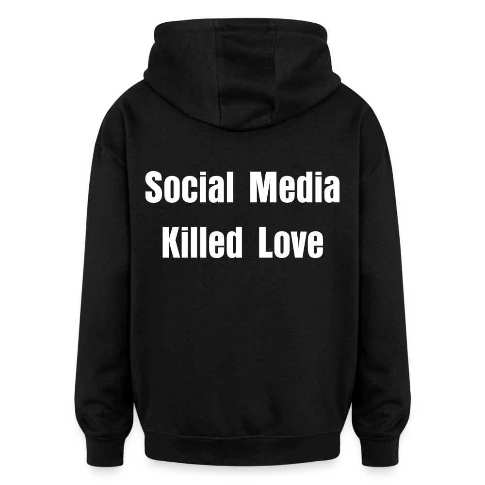 Social Media Killed Love Sweater - black