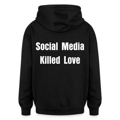 Social Media Killed Love Sweater - black