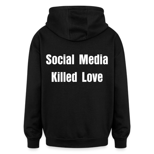 Social Media Killed Love Sweater - black