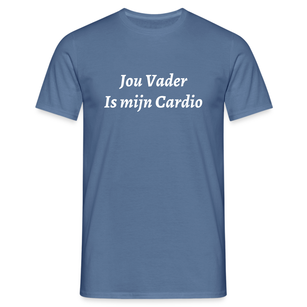 Jou Vader Is Mijn Cardio Shirt - dove blue 