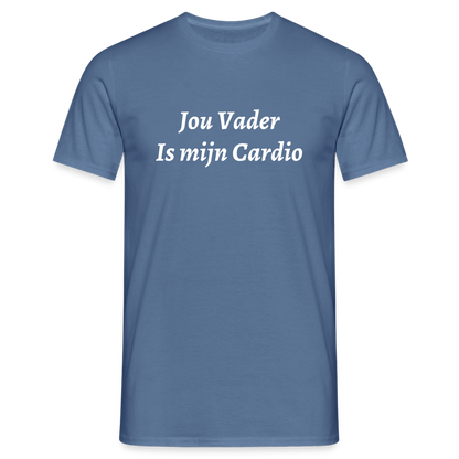 Jou Vader Is Mijn Cardio Shirt - dove blue 