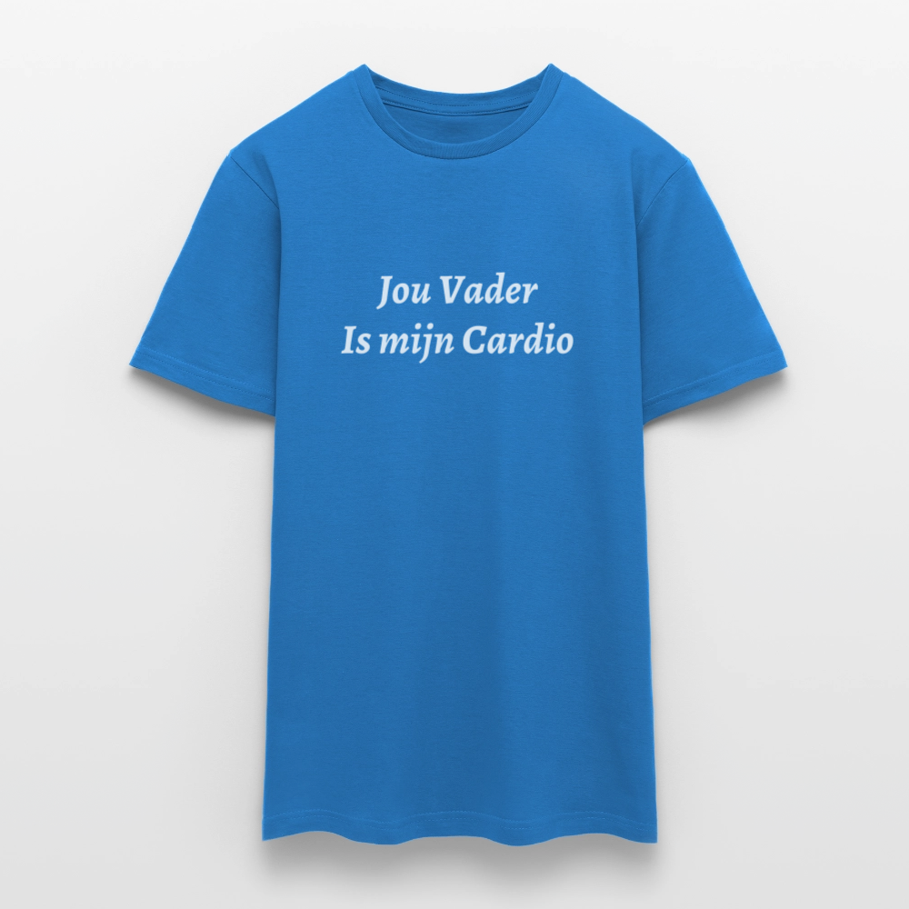 Jou Vader Is Mijn Cardio Shirt - royal blue