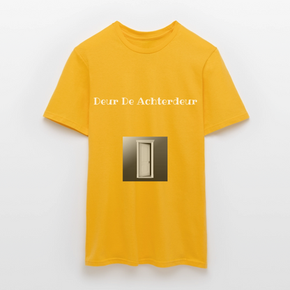 Deur De Achterdeur Carnaval T-Shirt - yellow