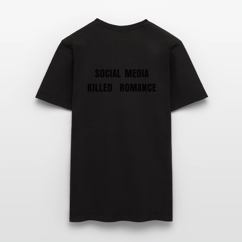 Social Media Killed Romance T-Shirt - black