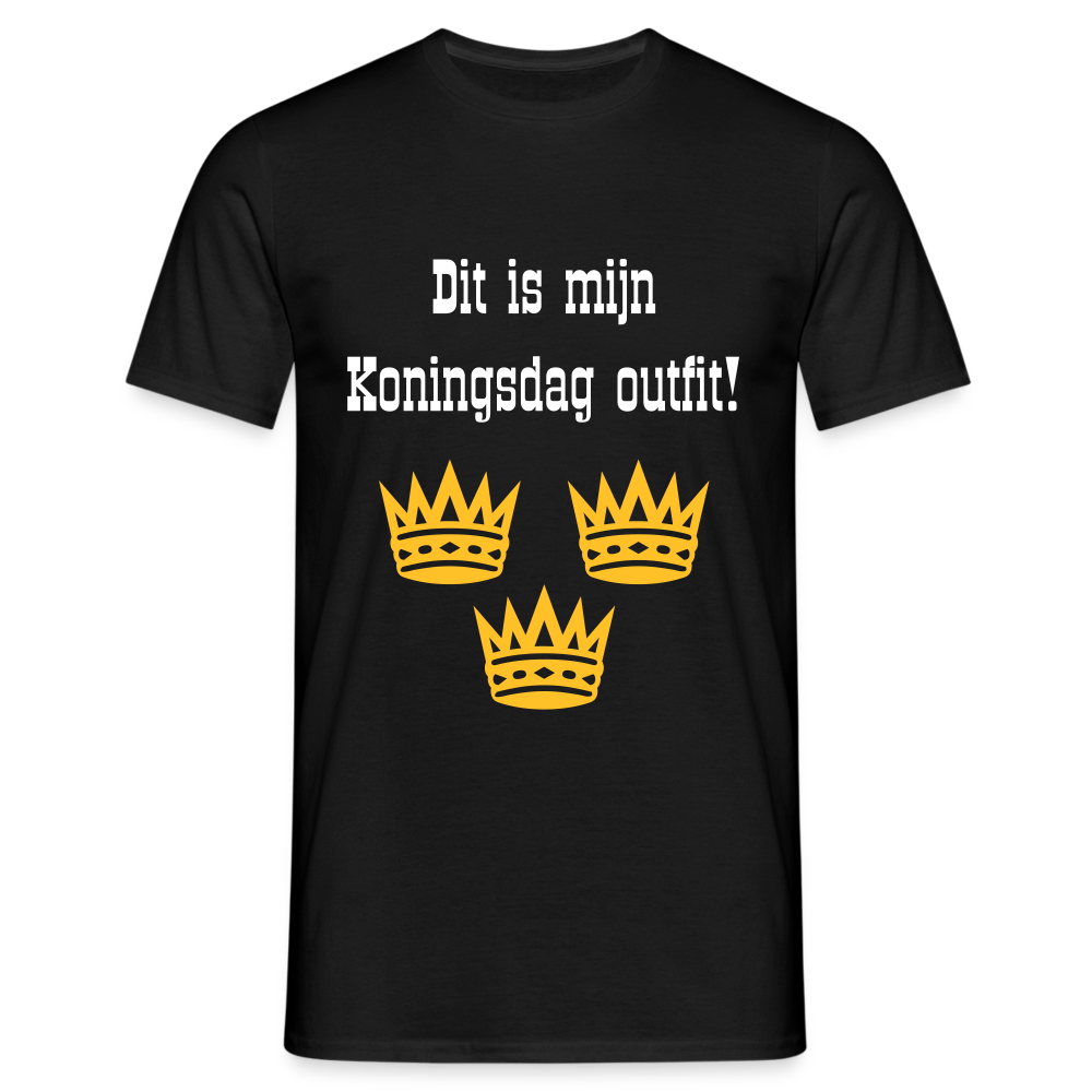 Dit Is Mijn Koningsdag Outfit! T-Shirt - black