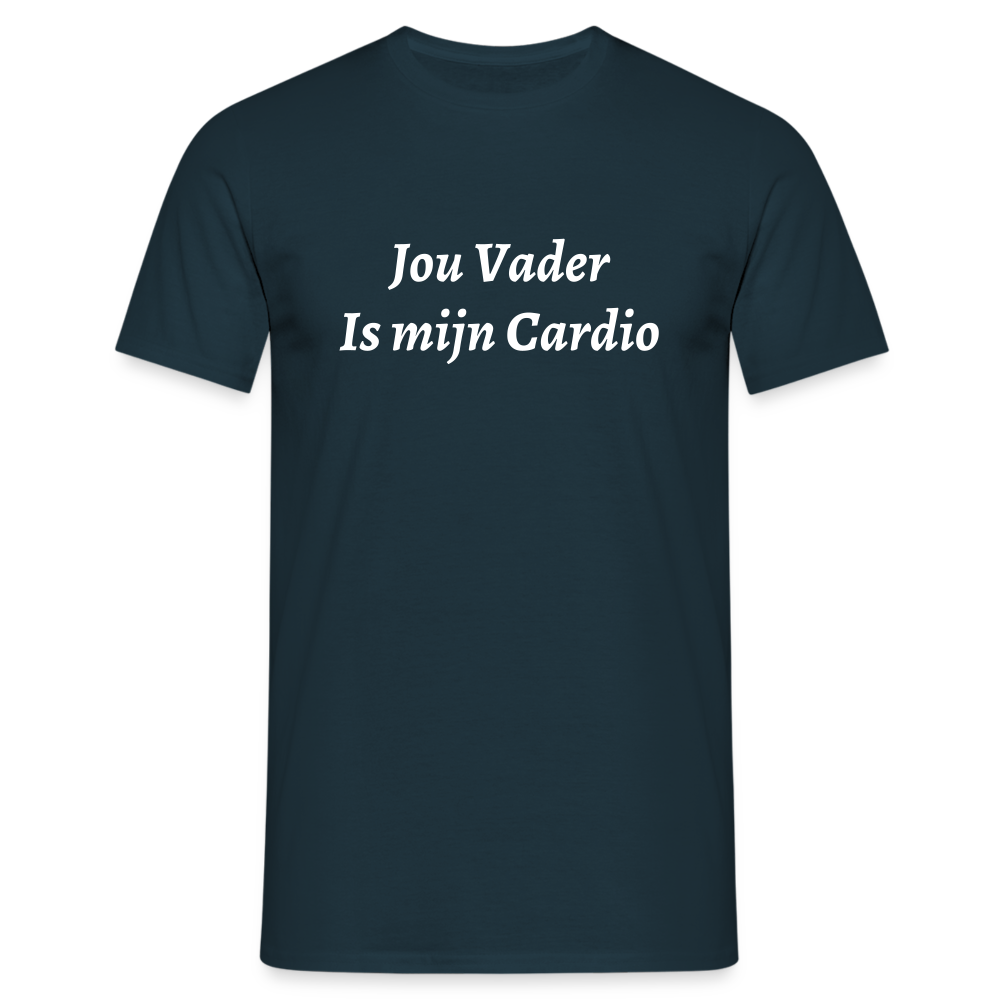 Jou Vader Is Mijn Cardio Shirt - navy