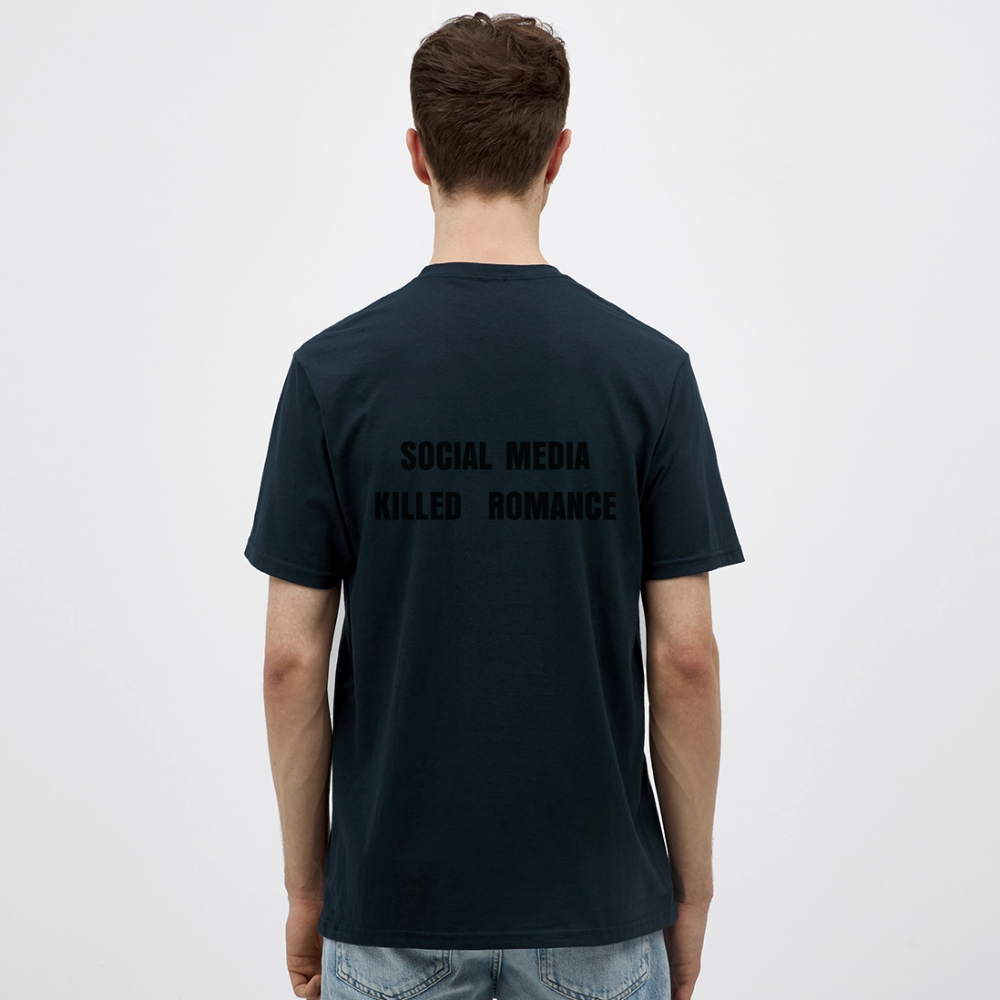 Social Media Killed Romance T-Shirt - navy