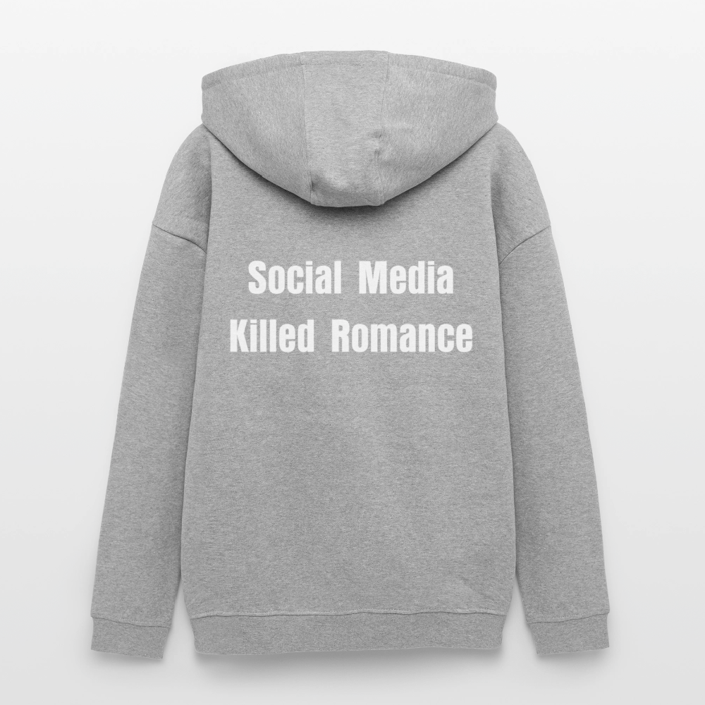 Social Media Killed Romance Sweater - heather grey