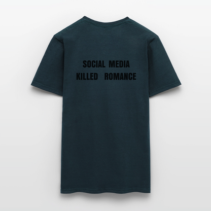 Social Media Killed Romance T-Shirt - navy