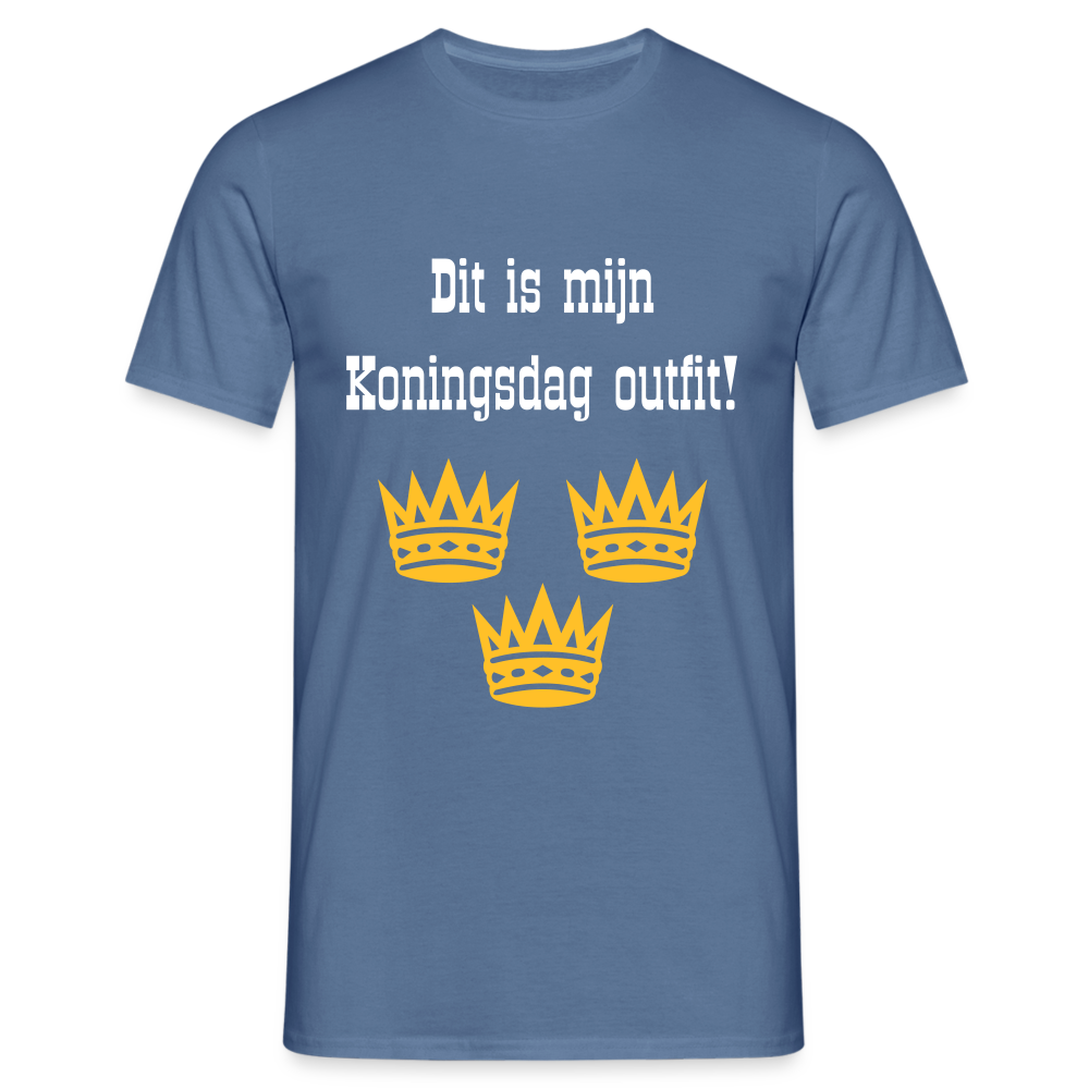 Dit Is Mijn Koningsdag Outfit! T-Shirt - dove blue 