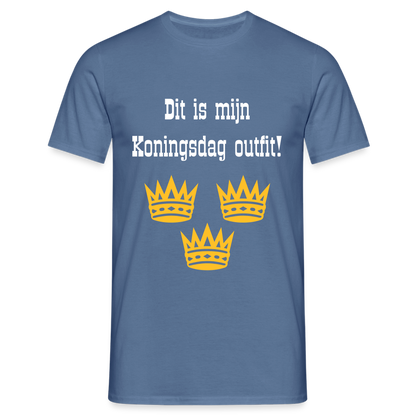 Dit Is Mijn Koningsdag Outfit! T-Shirt - dove blue 