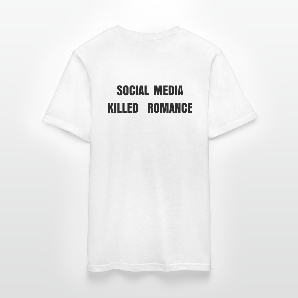 Social Media Killed Romance T-Shirt - white