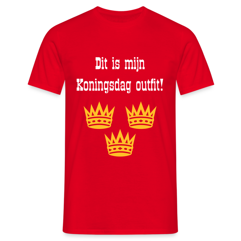 Dit Is Mijn Koningsdag Outfit! T-Shirt - red