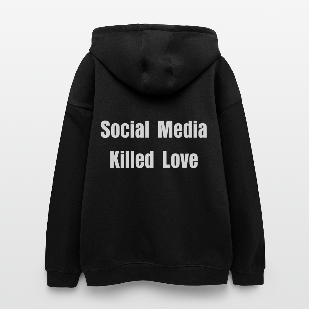 Social Media Killed Love Sweater - black