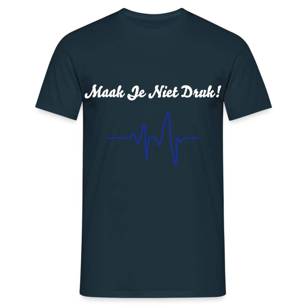 Maak Je Niet Druk! Carnaval T-Shirt - navy