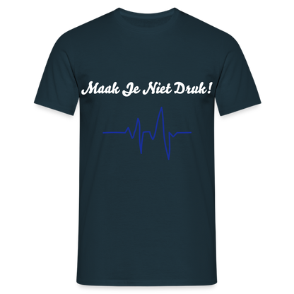 Maak Je Niet Druk! Carnaval T-Shirt - navy