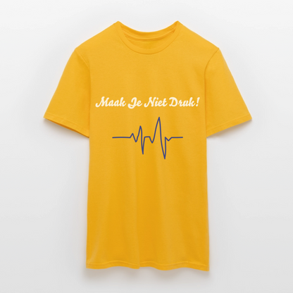 Maak Je Niet Druk! Carnaval T-Shirt - yellow