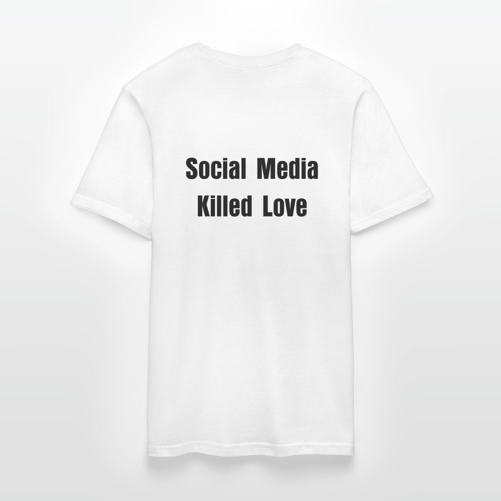 Social Media Killed Love T-Shirt - white