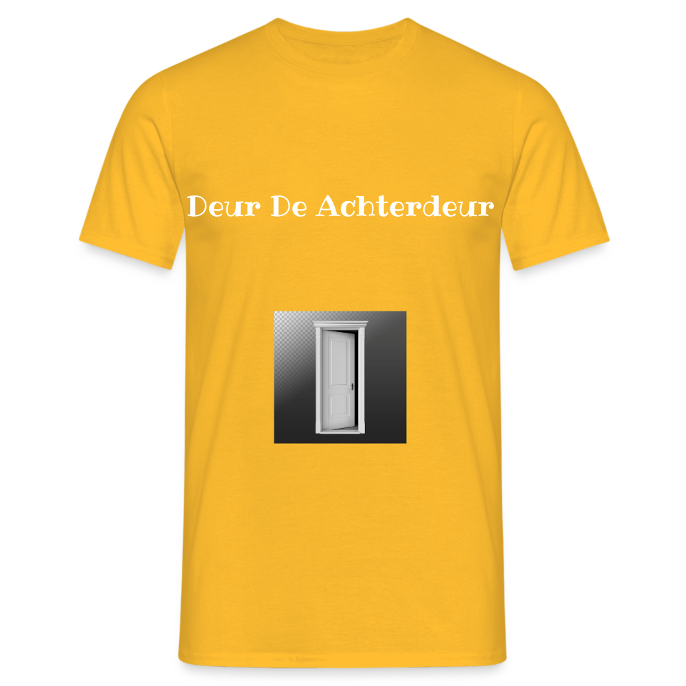 Deur De Achterdeur Carnaval T-Shirt - yellow