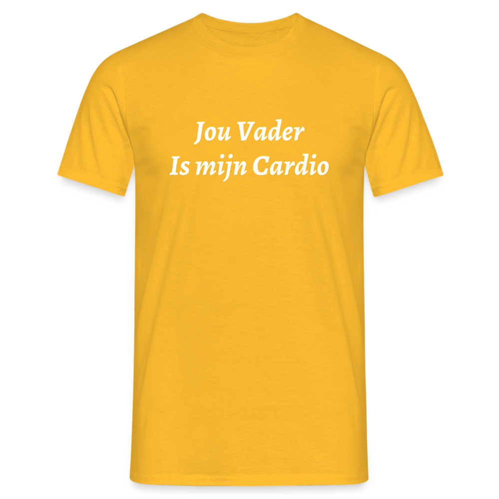 Jou Vader Is Mijn Cardio Shirt - yellow