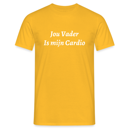 Jou Vader Is Mijn Cardio Shirt - yellow