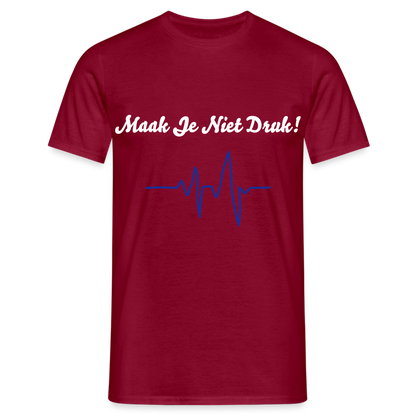 Maak Je Niet Druk! Carnaval T-Shirt - brick red