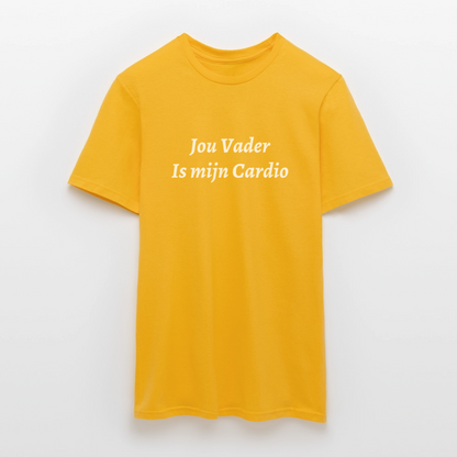 Jou Vader Is Mijn Cardio Shirt - yellow