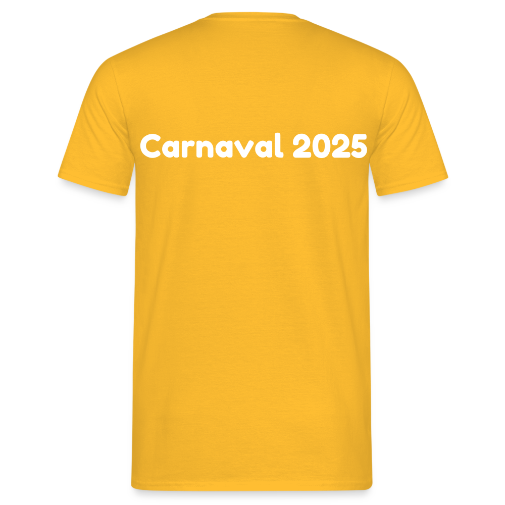 Deur De Achterdeur Carnaval T-Shirt - yellow