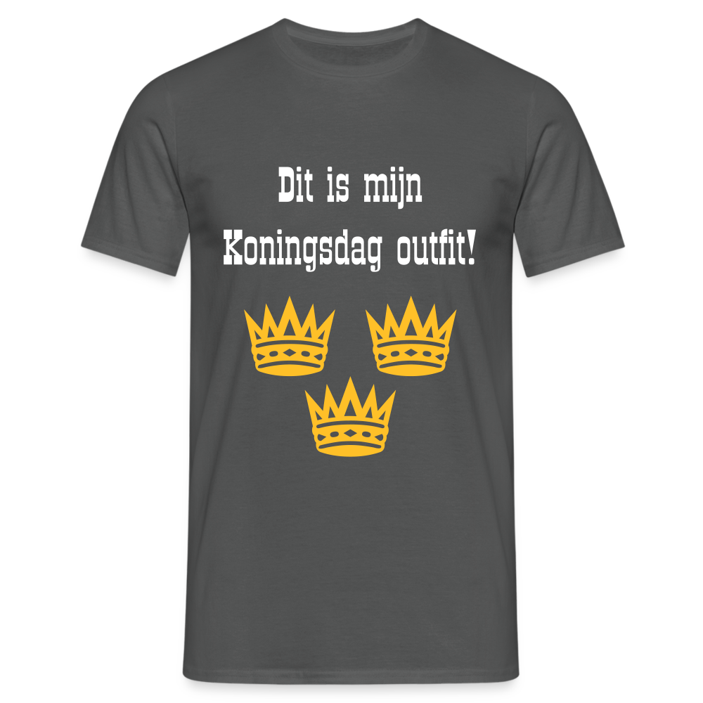 Dit Is Mijn Koningsdag Outfit! T-Shirt - charcoal grey