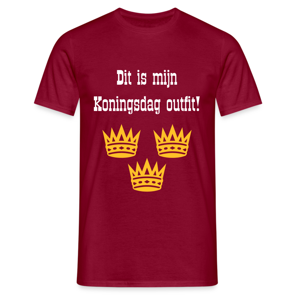 Dit Is Mijn Koningsdag Outfit! T-Shirt - brick red