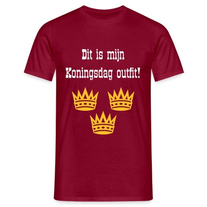 Dit Is Mijn Koningsdag Outfit! T-Shirt - brick red