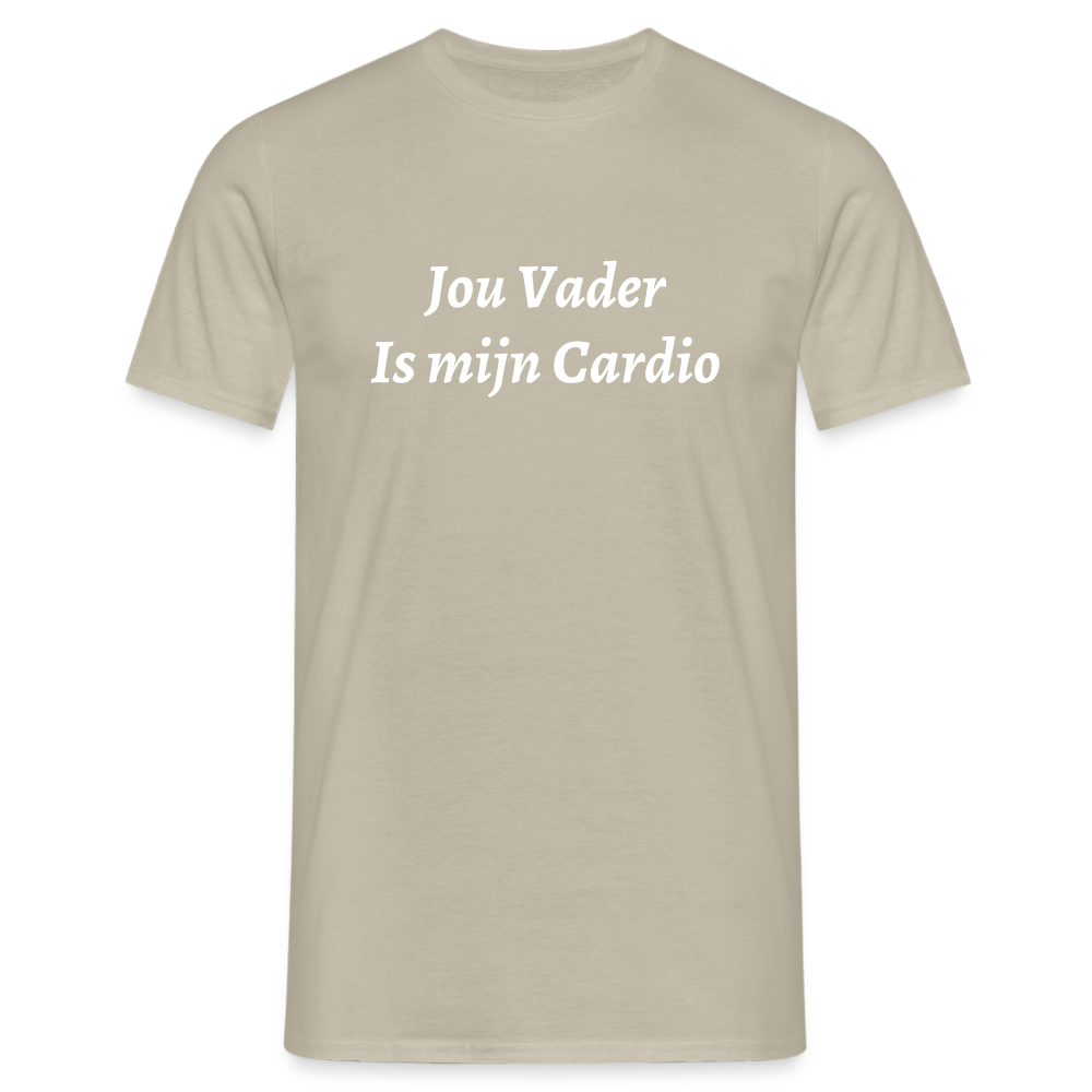 Jou Vader Is Mijn Cardio Shirt - sand beige