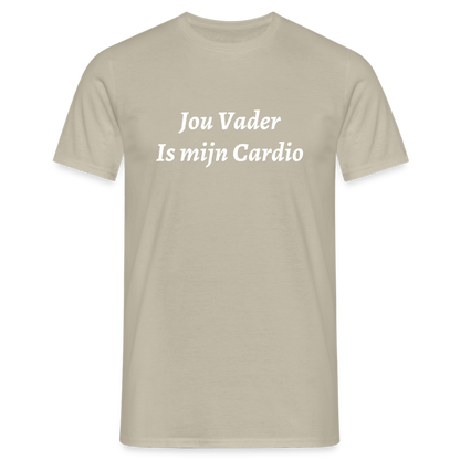 Jou Vader Is Mijn Cardio Shirt - sand beige