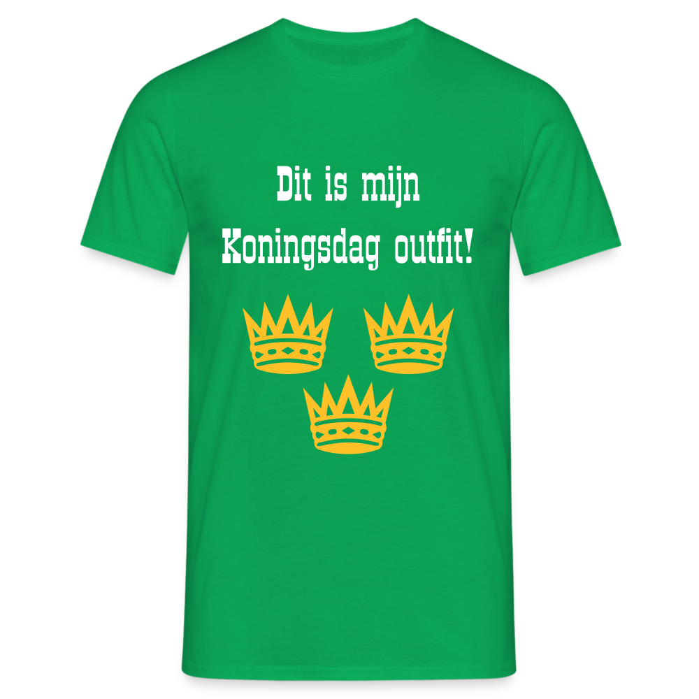 Dit Is Mijn Koningsdag Outfit! T-Shirt - kelly green