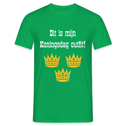 Dit Is Mijn Koningsdag Outfit! T-Shirt - kelly green