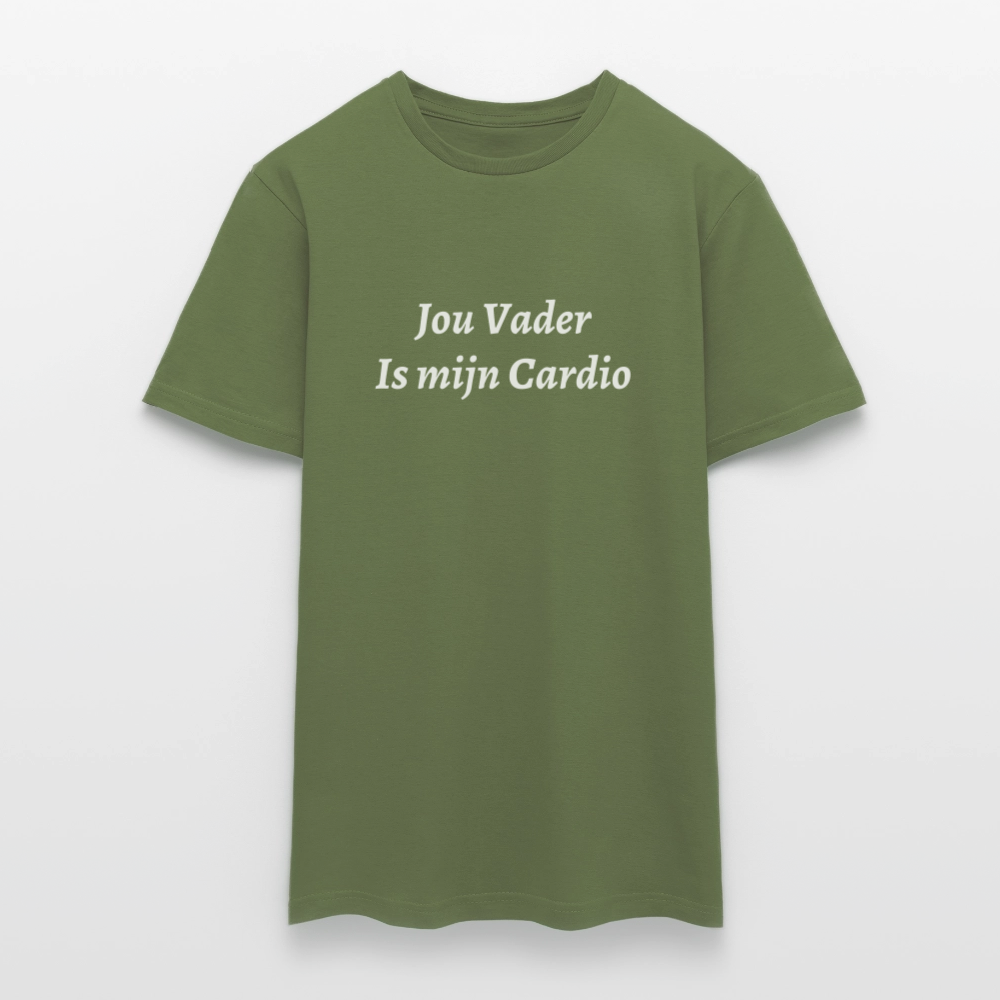 Jou Vader Is Mijn Cardio Shirt - military green