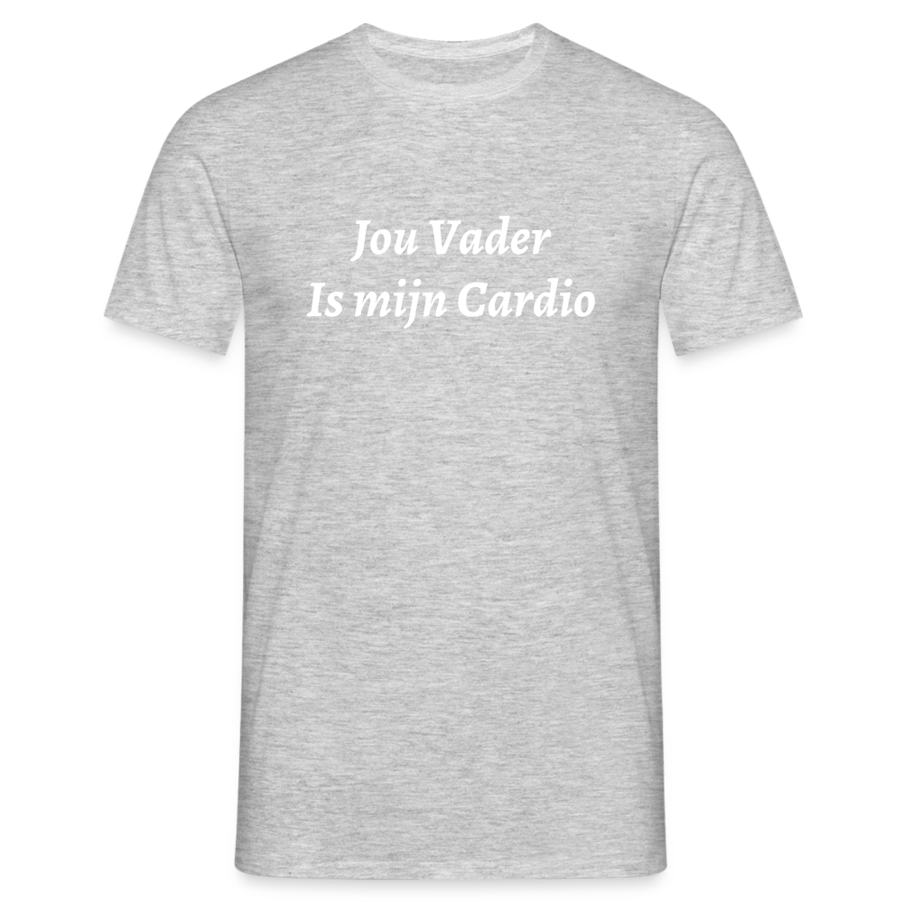 Jou Vader Is Mijn Cardio Shirt - heather grey