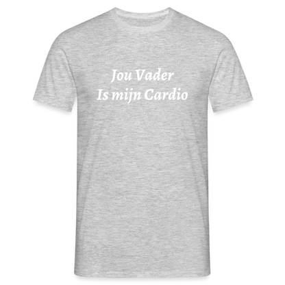 Jou Vader Is Mijn Cardio Shirt - heather grey