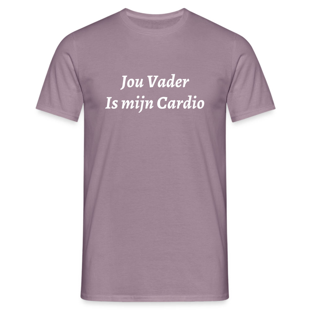 Jou Vader Is Mijn Cardio Shirt - purple-grey 