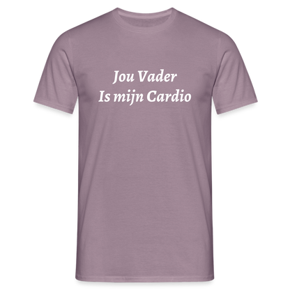 Jou Vader Is Mijn Cardio Shirt - purple-grey 