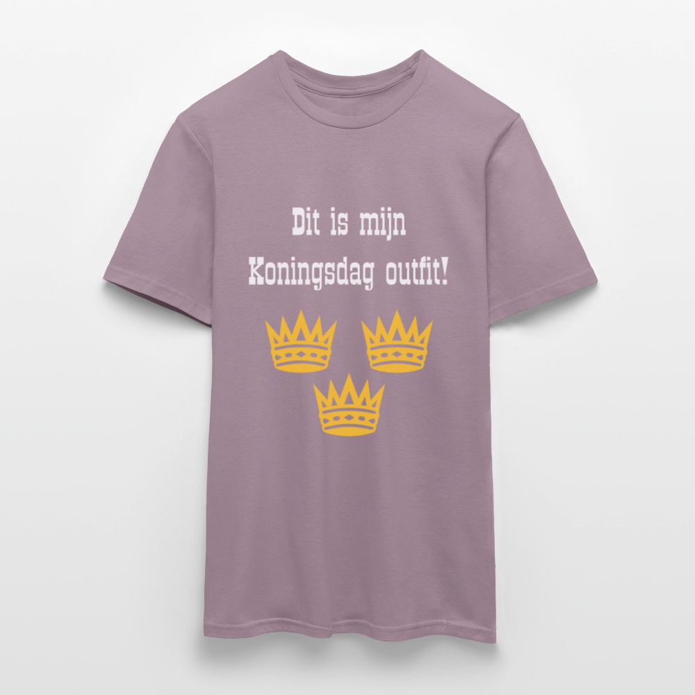 Dit Is Mijn Koningsdag Outfit! T-Shirt - purple-grey 