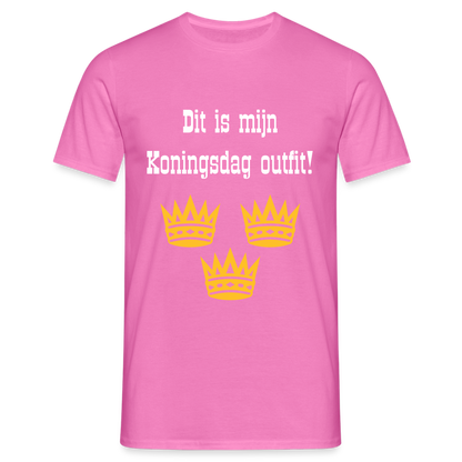 Dit Is Mijn Koningsdag Outfit! T-Shirt - pink