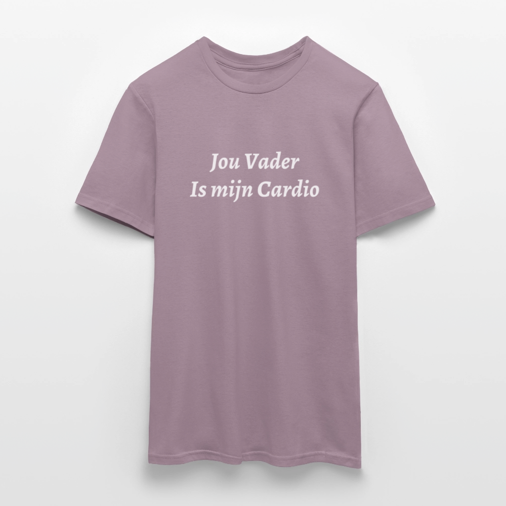 Jou Vader Is Mijn Cardio Shirt - purple-grey 