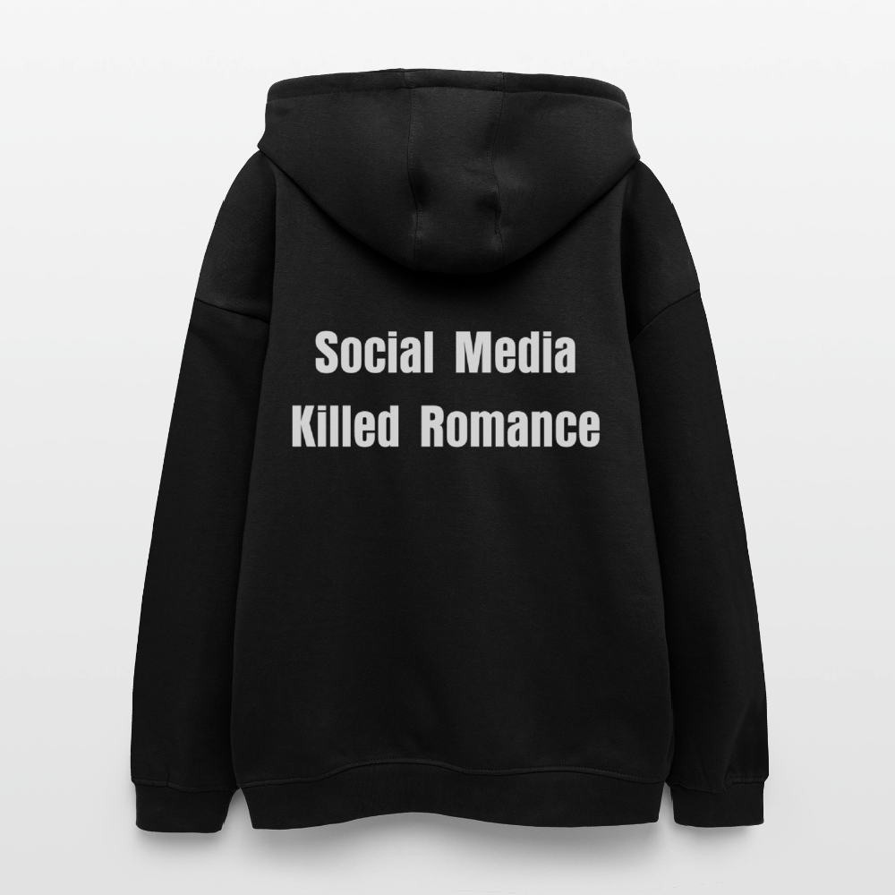 Social Media Killed Romance Sweater - black