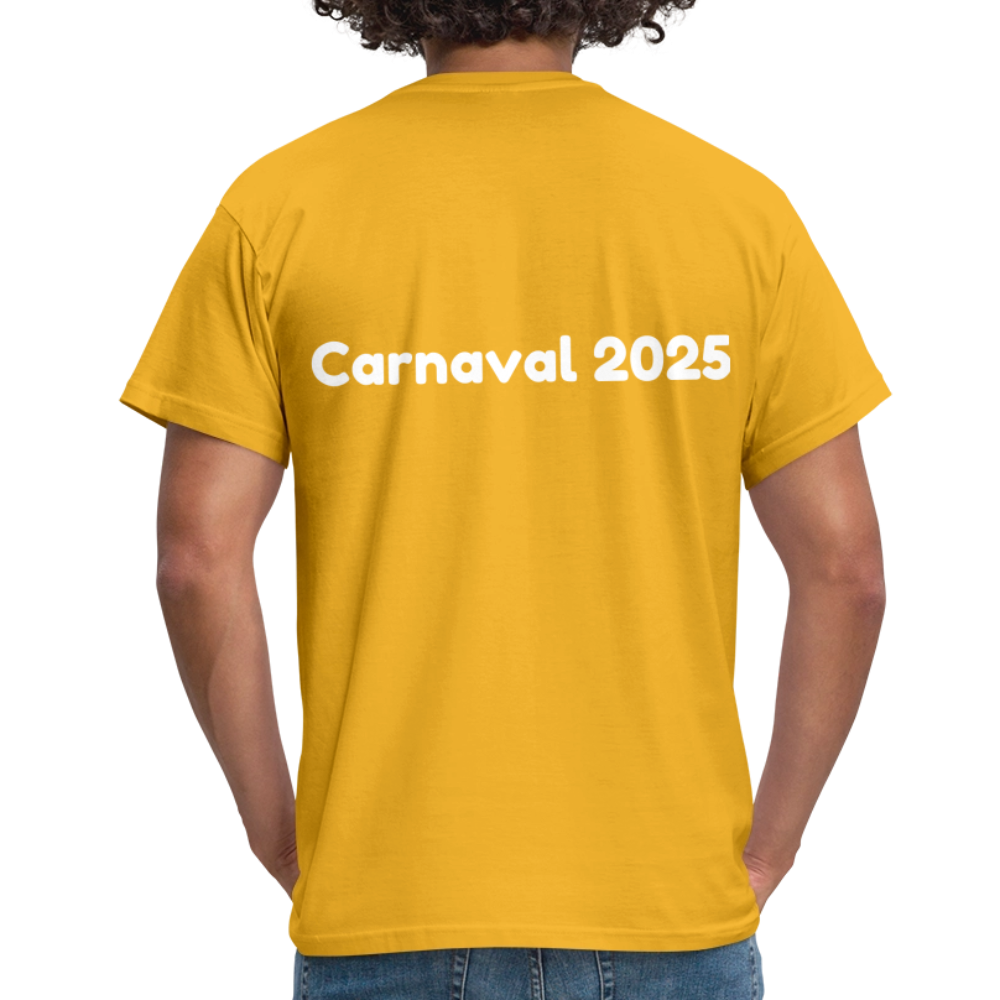 Deur De Achterdeur Carnaval T-Shirt - yellow