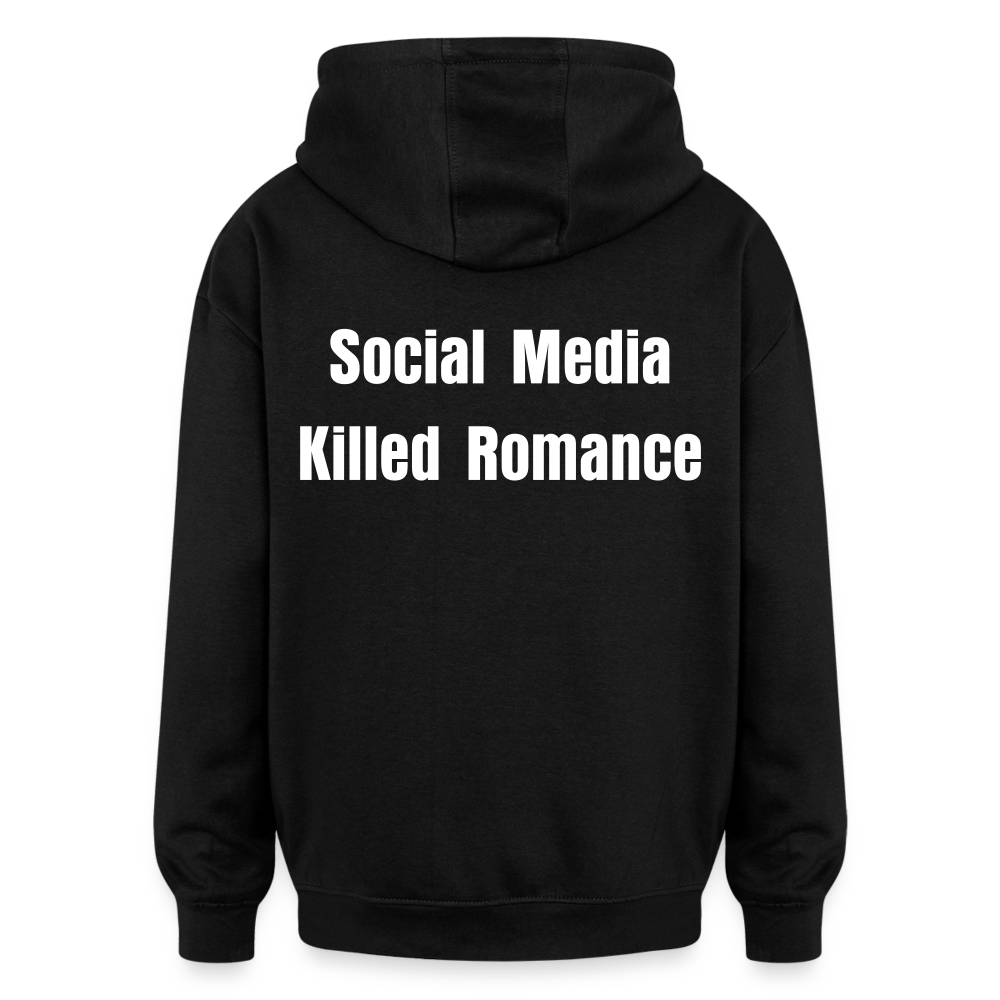 Social Media Killed Romance Sweater - black