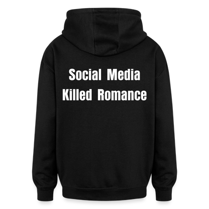 Social Media Killed Romance Sweater - black