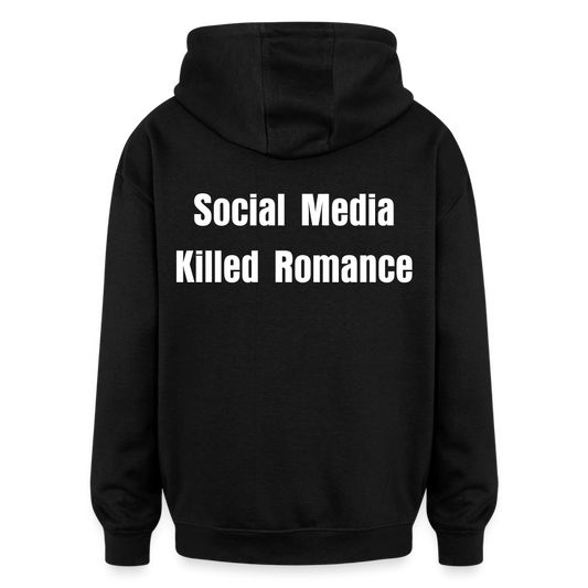 Social Media Killed Romance Sweater - black