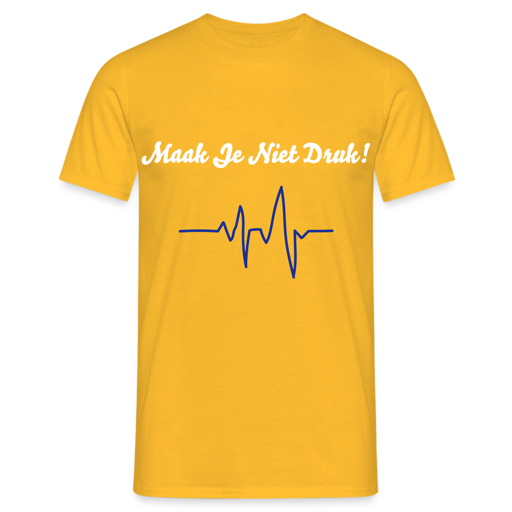 Maak Je Niet Druk! Carnaval T-Shirt - yellow